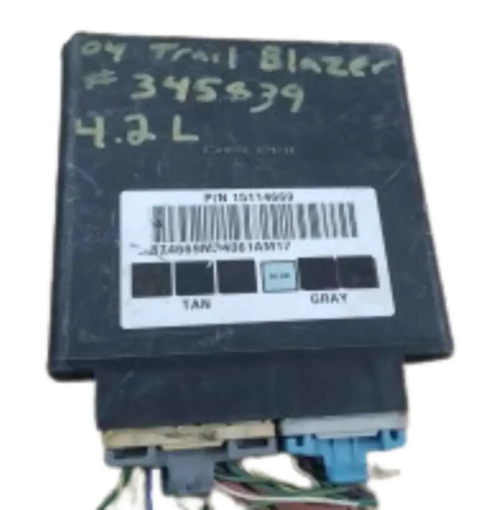 Module de commande de carrosserie 2004 Chevrolet Trailblazer BCM OEM 4.2L, 15114669