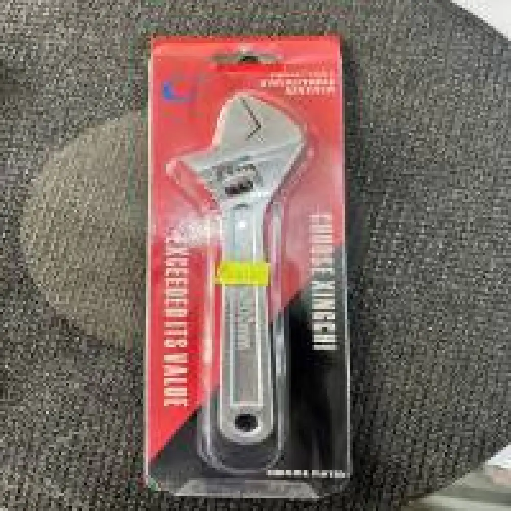 Clé à molette multifonctionnelle robuste, grande ouverture, forgeage actif, poignée lisse, galvanoplastie, outils matériels.