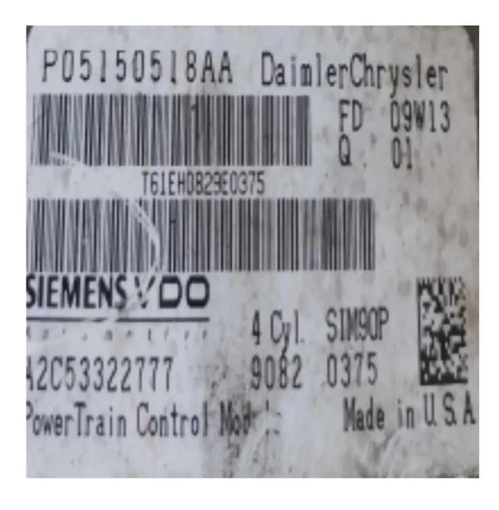 Calculateur moteur 2008-2010 Dodge Avenger Chrysler Sebring PCM 2.4L, ECM ECU, P05150518AA