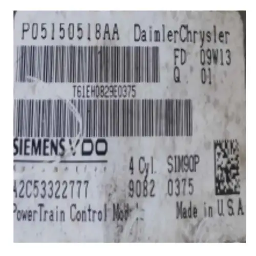 Calculateur moteur 2008-2010 Dodge Avenger Chrysler Sebring PCM 2.4L, ECM ECU, P05150518AA