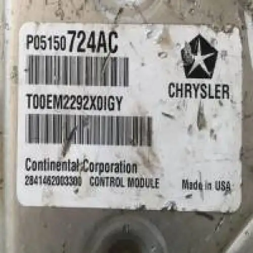 Dodge Caravan 2013 Calculateur moteur Dodge Caravan P05150724AC Computer Brain Engine Control ECU ECM EBX Module T00EM2292X0IGY