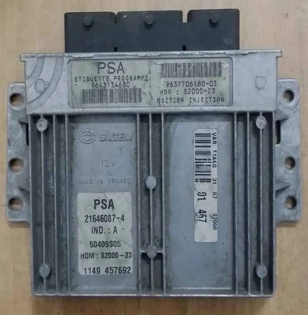 PEUGEOT 206 Calculateur moteur PEUGEOT 206; 9637706180-05   / 96 431 34680 (PSA)
