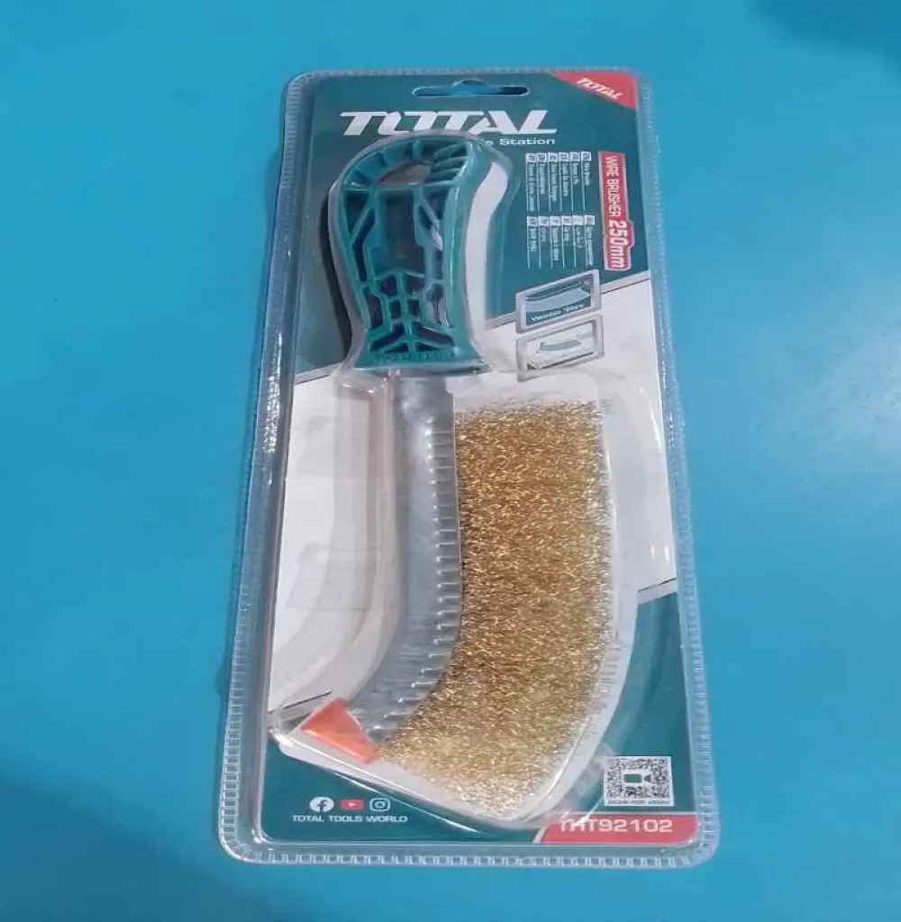 Brosse à fils métallique à main Total 250mm; THT92102