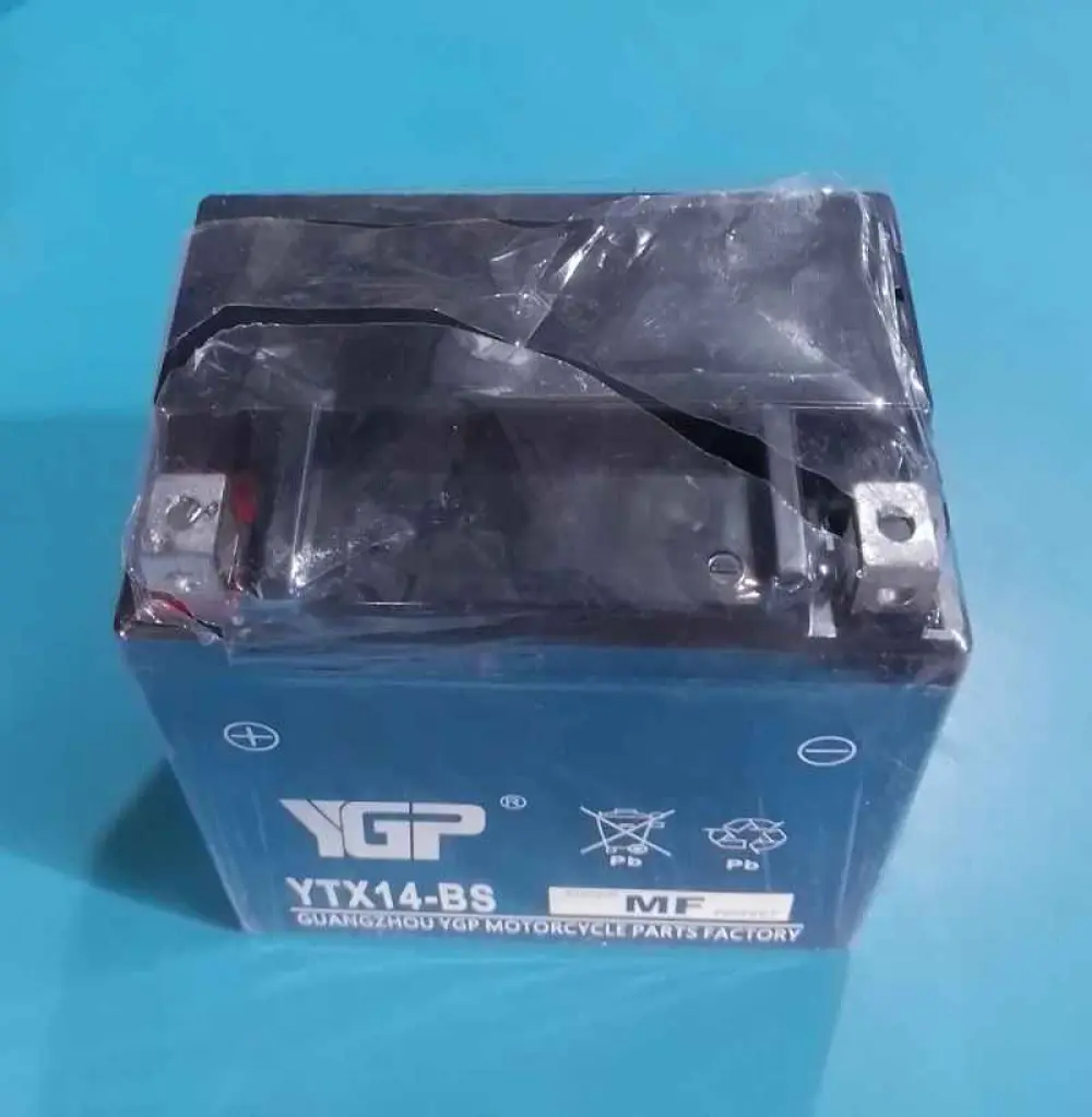 Batterie de moto YGP YTX14-BS, 12V-14A