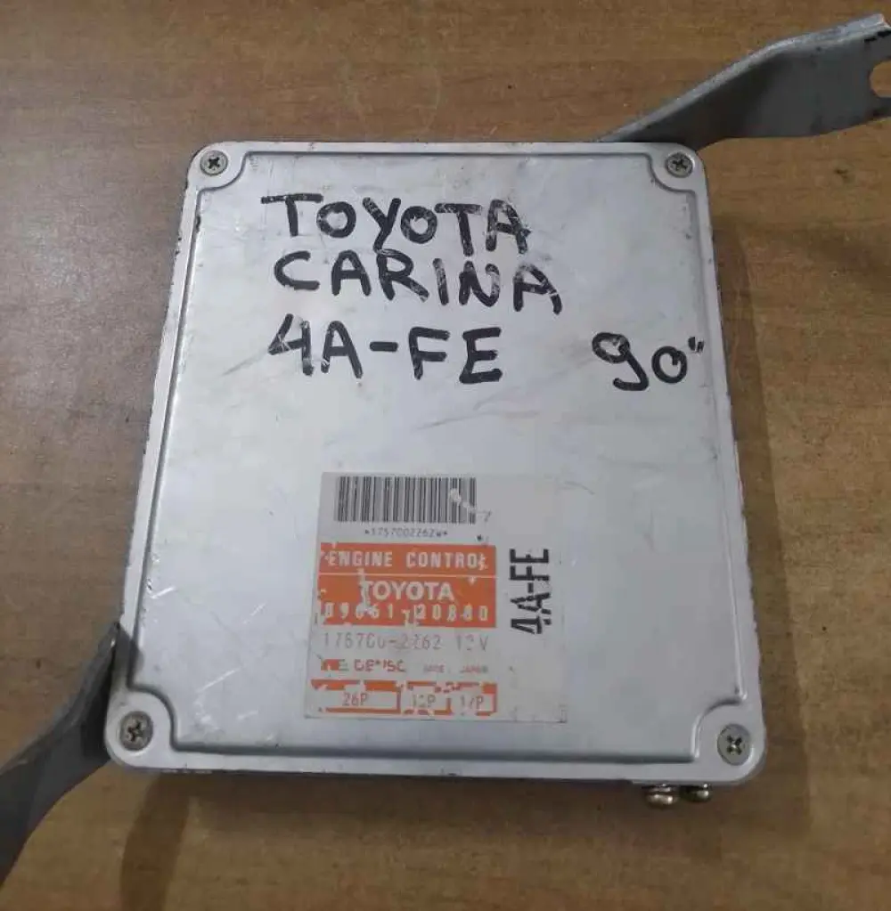 TOYOTA CARINA 4A Computer, Engine Control, TOYOTA, 89661 - 12880, 175700-2262, 12V