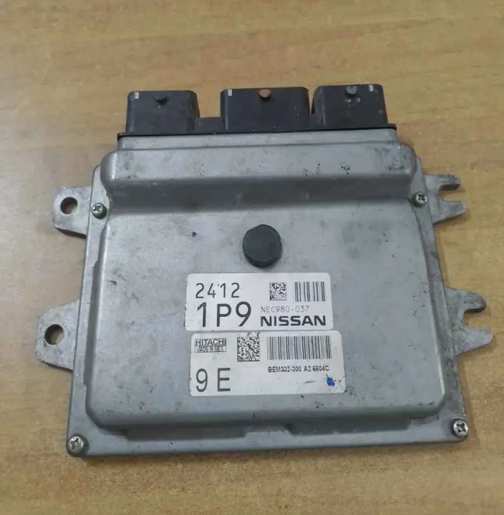 NISSAN VERSA; 1.6L Calculateur moteur NISSAN VERSA; 1.6L 2014-2016 NEC980-037; 2412 (1P9); BEM332-300 A2 6604C (9E)