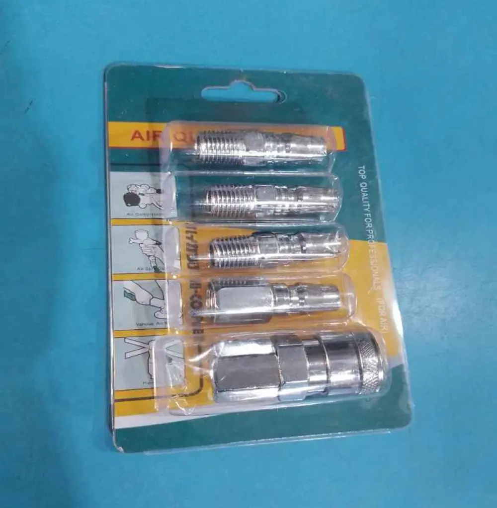 Ensemble de raccord rapide pour tuyau compresseur 5 pcs, 1/4