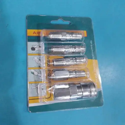 Ensemble de raccord rapide pour tuyau compresseur 5 pcs, 1/4