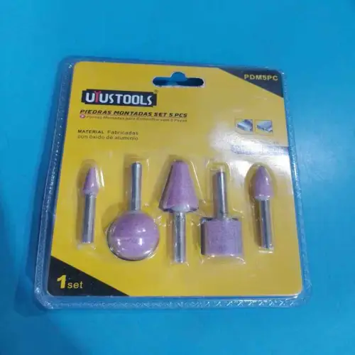 Ensemble de pierre montée de meulage abrasive 5 pcs PDM5PC UYUSTOOLS