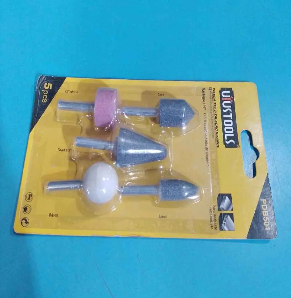 Ensemble de pierre montée de meulage abrasive 5 pcs/ 1/4'' PDB501 UYUSTOOLS
