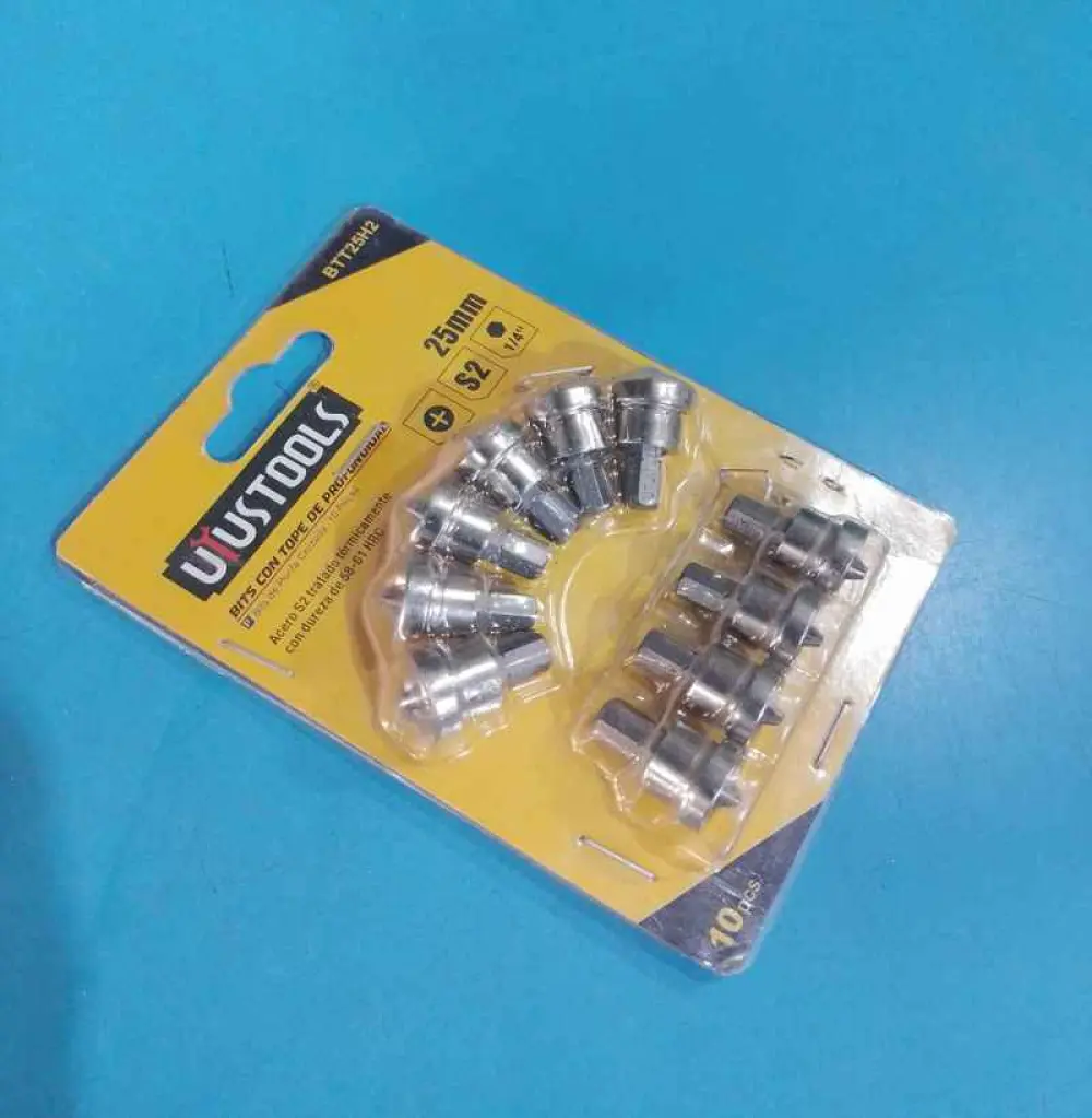 KIT d' Embout de tournevis, Embout de visseuse 10 pcs BTT25H2/ 25mm/ 1/4'' Uyustools