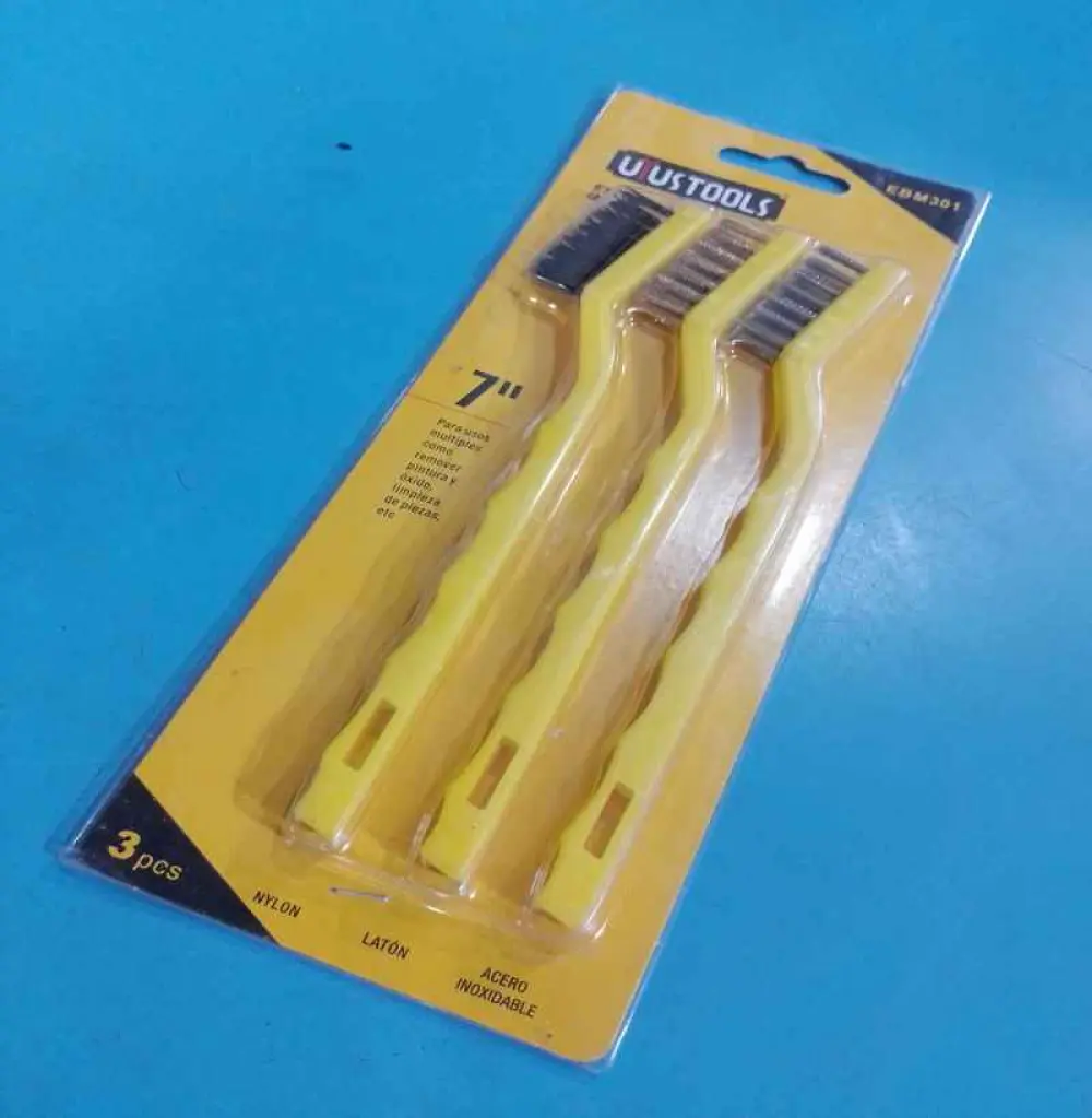 Outils de nettoyage, Ensemble de brosses métaliques de nétoyage EBM301; 3 pcs Uyustools