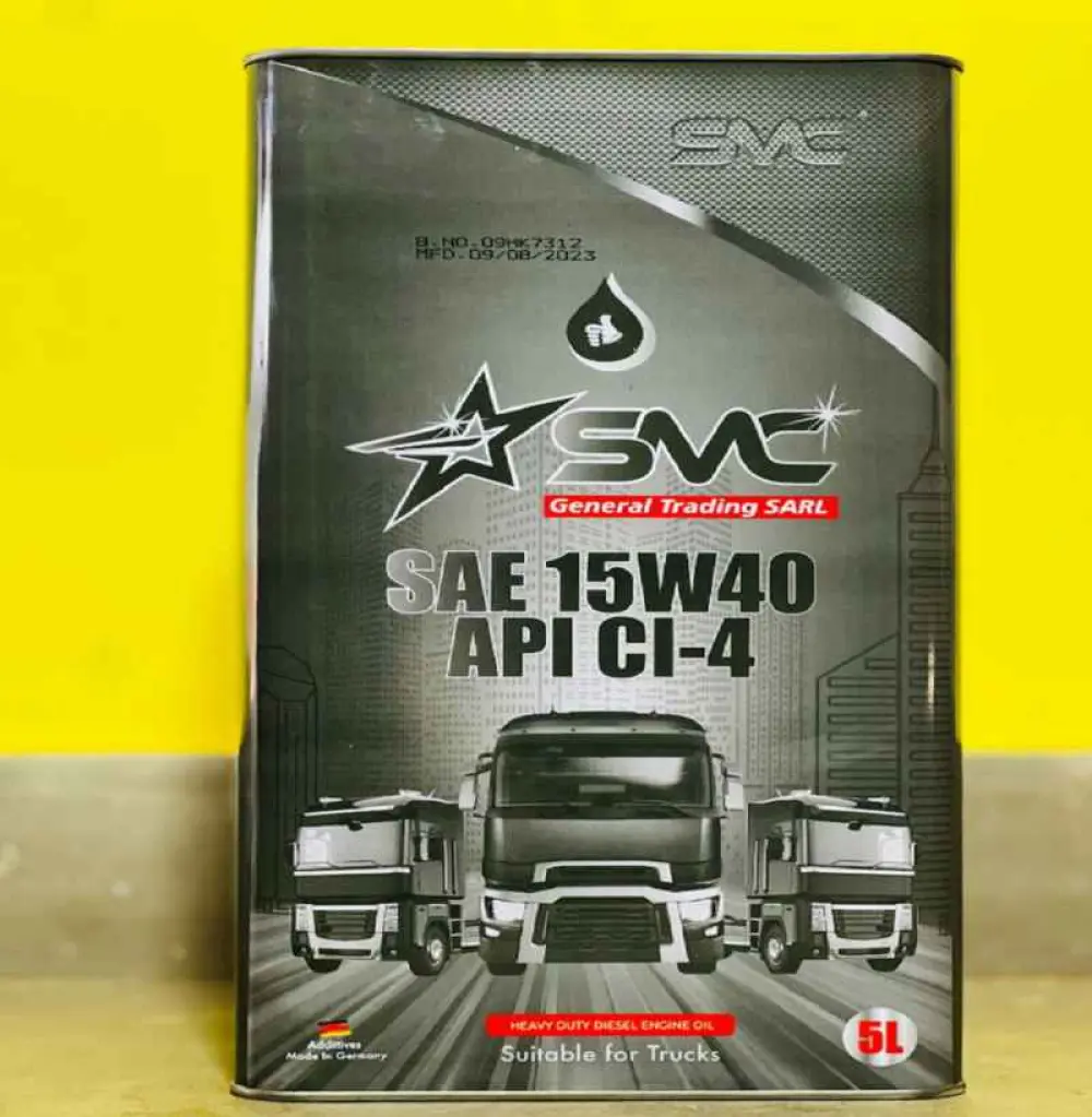 Huile moteur SAE 15W40/ API CI-4; 5L SMC Général Trading SARL