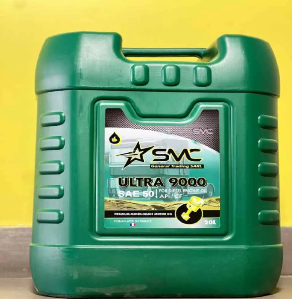 Huile moteur Ultra 9000 nouveaux modèles  SAE 50/ API CF; 20L SMC Général Trading SARL