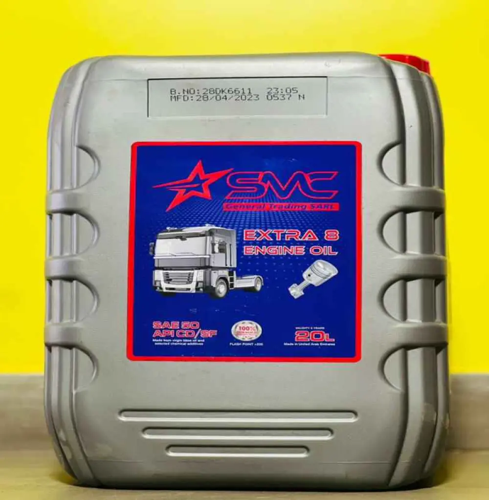 Huile moteur Extra 8 anciennes modèles  SAE 50/ API CD/SF; 20L SMC Général Trading SARL