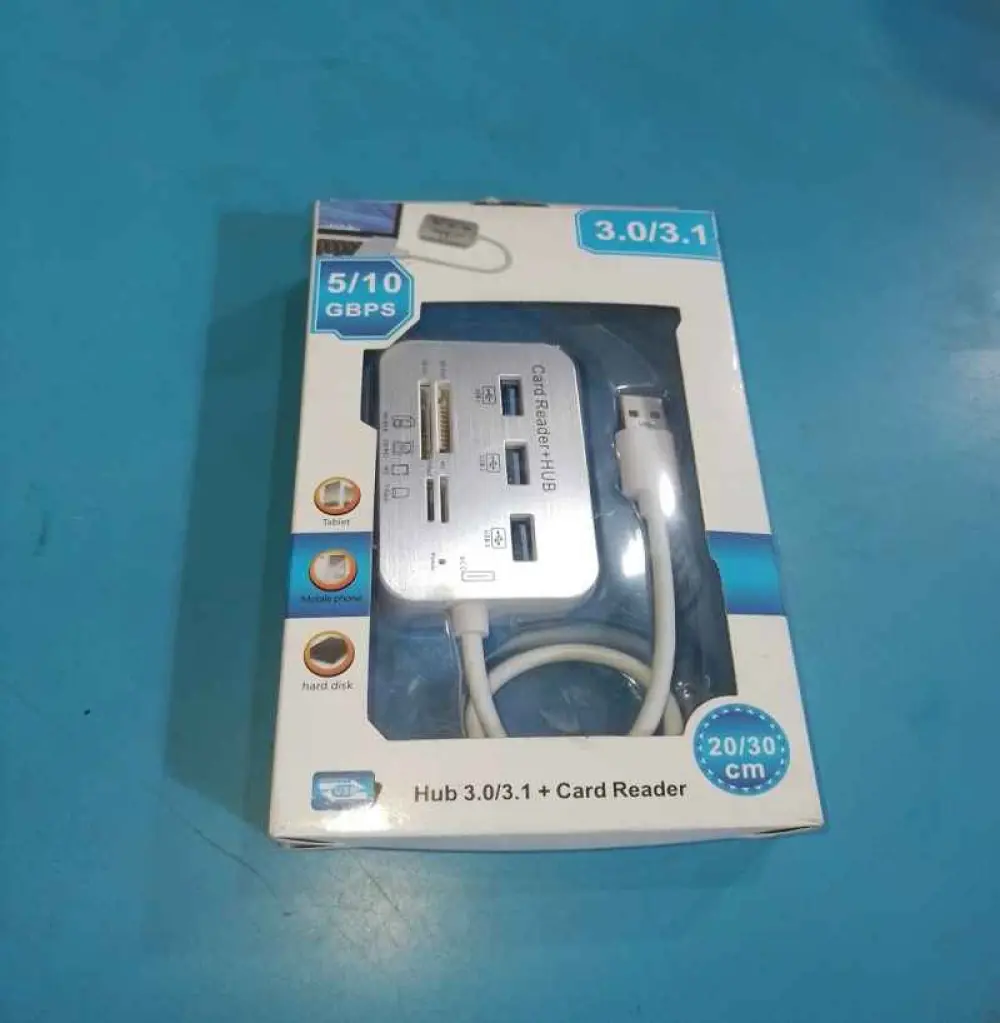 Adaptateur type C Hub USB 3.0/3.1 de lecteur de carte mémoire, Connecteur USB Type C 5/10 GBPS/3P/USB/HUB/3.0/3.1