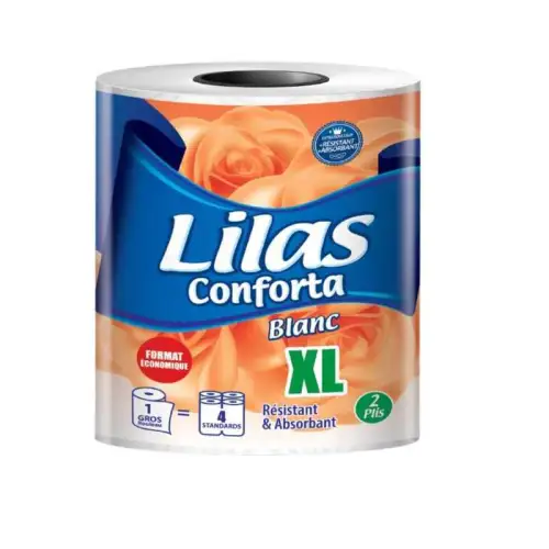 Serviette en papier Lilas Conforta Blanc XL 1x1pcs