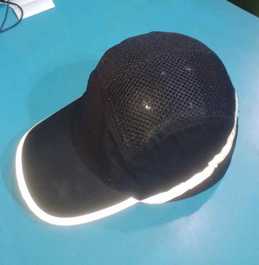 Casquette de sécurité de haute visibilité avec bande réflechissante