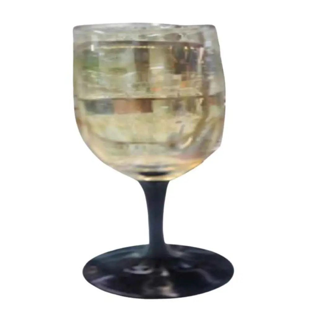 Lot de 6 tasses en verre à pied nouveau modèle