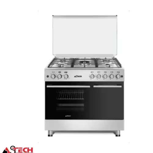 Cuisinière à gaz 5 feux avec porte bouteille ASTECH CK95BSAR CUIAST9095BS