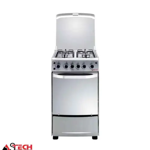 Cuisinière à gaz 4 feux inox Full option ASTECH XA50GS 50/50 XA CUIAST5050XA