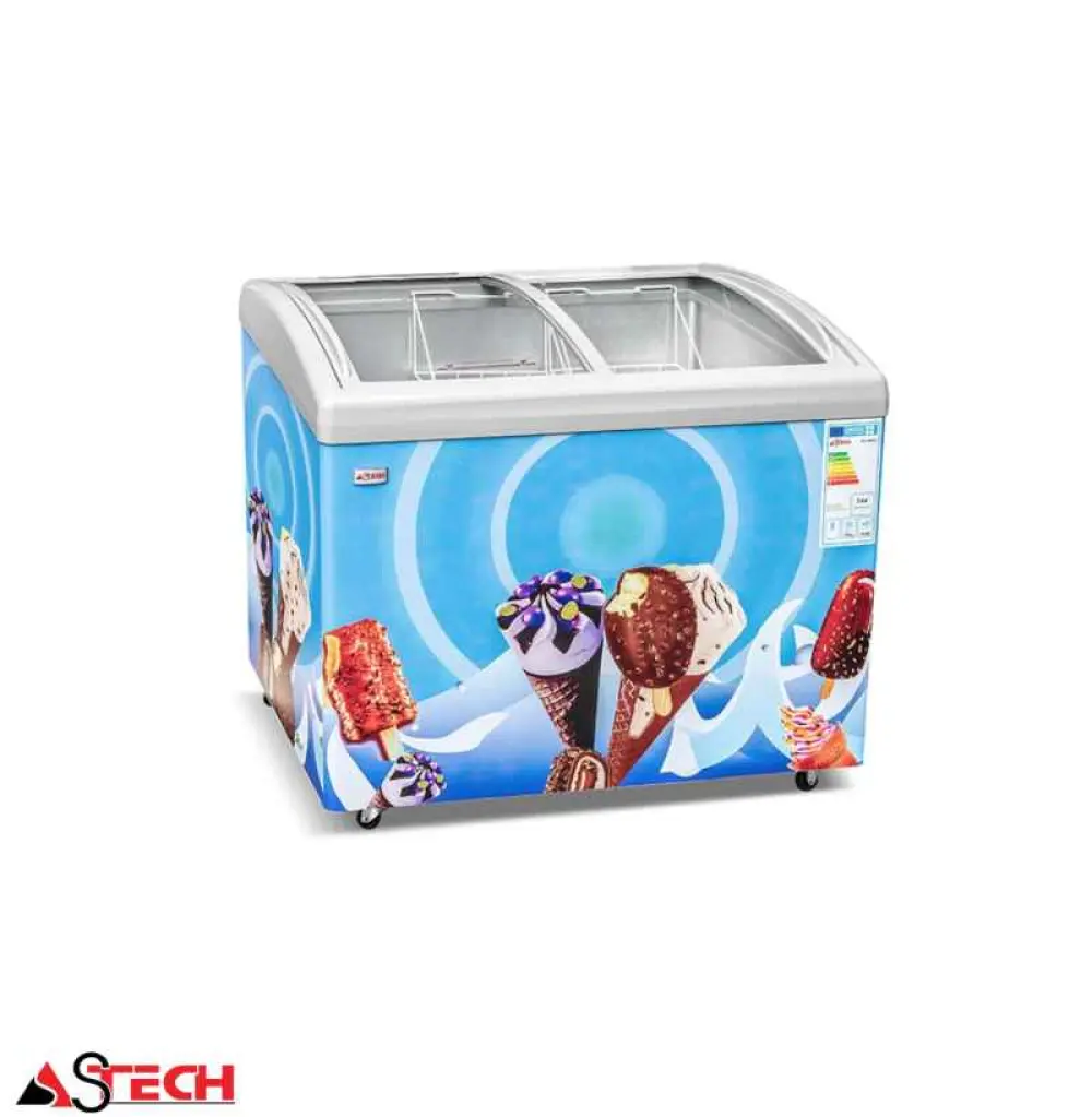 Congélateur horizontal vitrine ASTECH FH400 CONAST0400FH 400L
