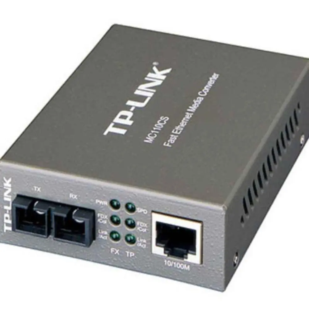 Convertisseur de média Fast Ethernet vers fibre optique SC single-mode TP-LINK MC110CS