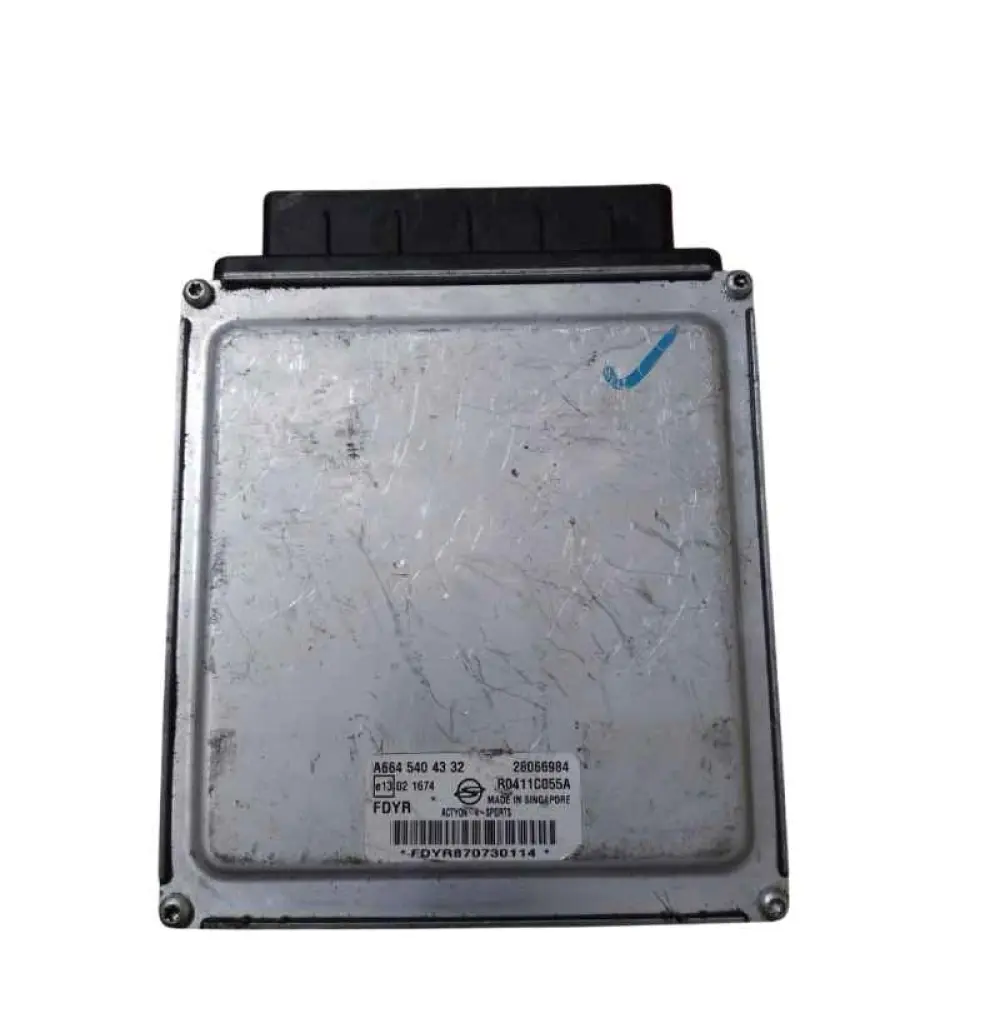 Calculateur moteur 2007-2008 SSANGYONG ACTYON 2.0L, PCM, ECM ECU, A664 540 43 32/ 28066984/ 02 1674/ R0411C055A FDYR