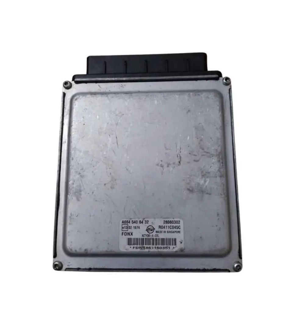 Calculateur moteur 2008-2009 SSANGYONG ACTYON 2.0L, PCM, ECM ECU, A664 540 64 32/ 28060302/ 02 1674/ R0411C045C FDNX
