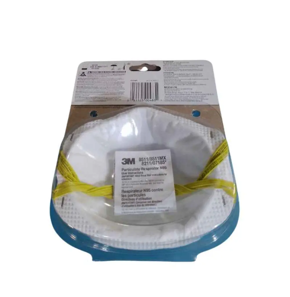 Masque respirateur, valve de ponçage et isolation à la fibre de verre 2pcs 8511/ N95/ 3M