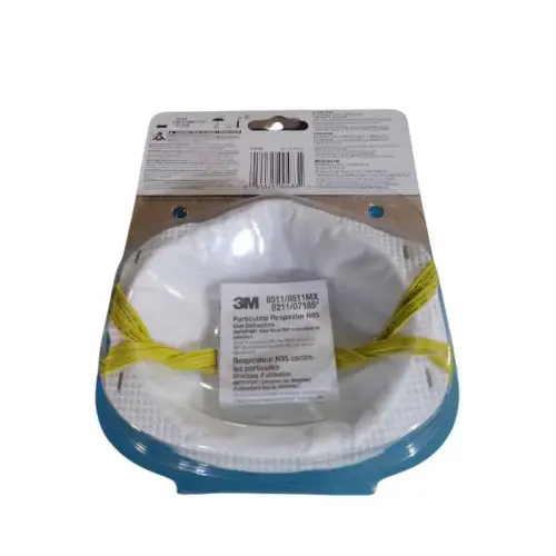Masque respirateur, valve de ponçage et isolation à la fibre de verre 2pcs 8511/ N95/ 3M