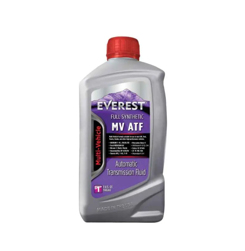 Fluide de transmission automatique multi-véhicules entièrement synthétique Everest MV ATF 946ml Huile