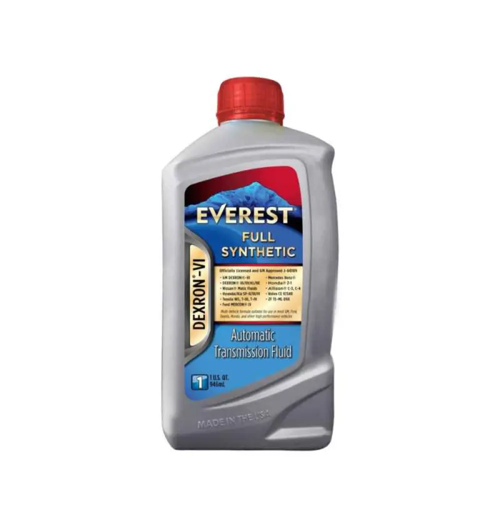 Liquide de transmission automatique Everest Dexron-VI ATF entièrement synthétique 946ml Huile