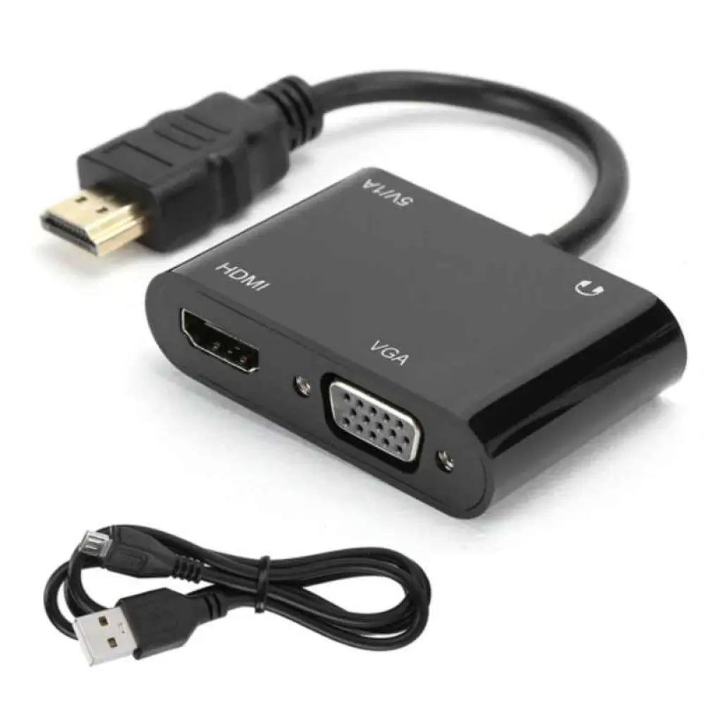 CONVERTISSEUR HDMI TO HDMI+VGA / RS-HDHDVGA