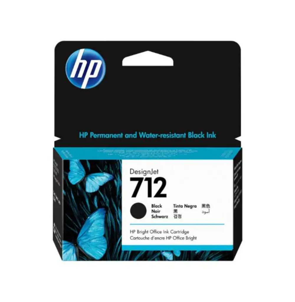 Cartouch HP DesignJet 712 (3ED70A) - Noir