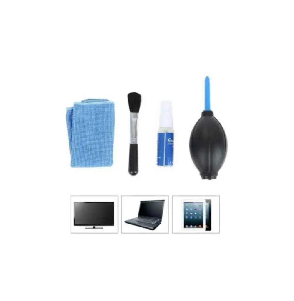 Kit de nettoyage LAVAGE ORDINATEUR HANDBOSS FH-HB011E/ 020 CLEANER+SOUFFLEUR NOIR