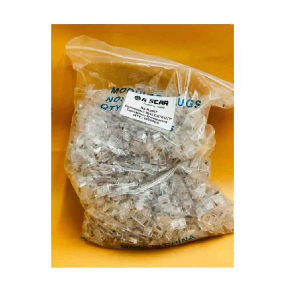 RSCAR CONNECTEUR RS-RJ607 CAOUTCHOUC SACHET DE 1000pcs