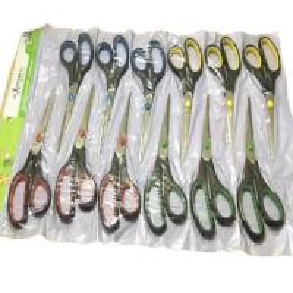 Lot de ciseaux grand model avec des couleurs mélangées – x12pcs
