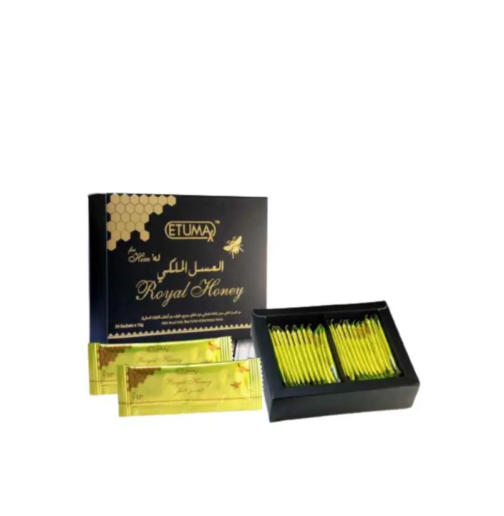 Miel Aphrodisiaque ROYAL HONEY MIEL AU GELÉE ROYALE ET POLLEN 1 SACHET DE 12GR