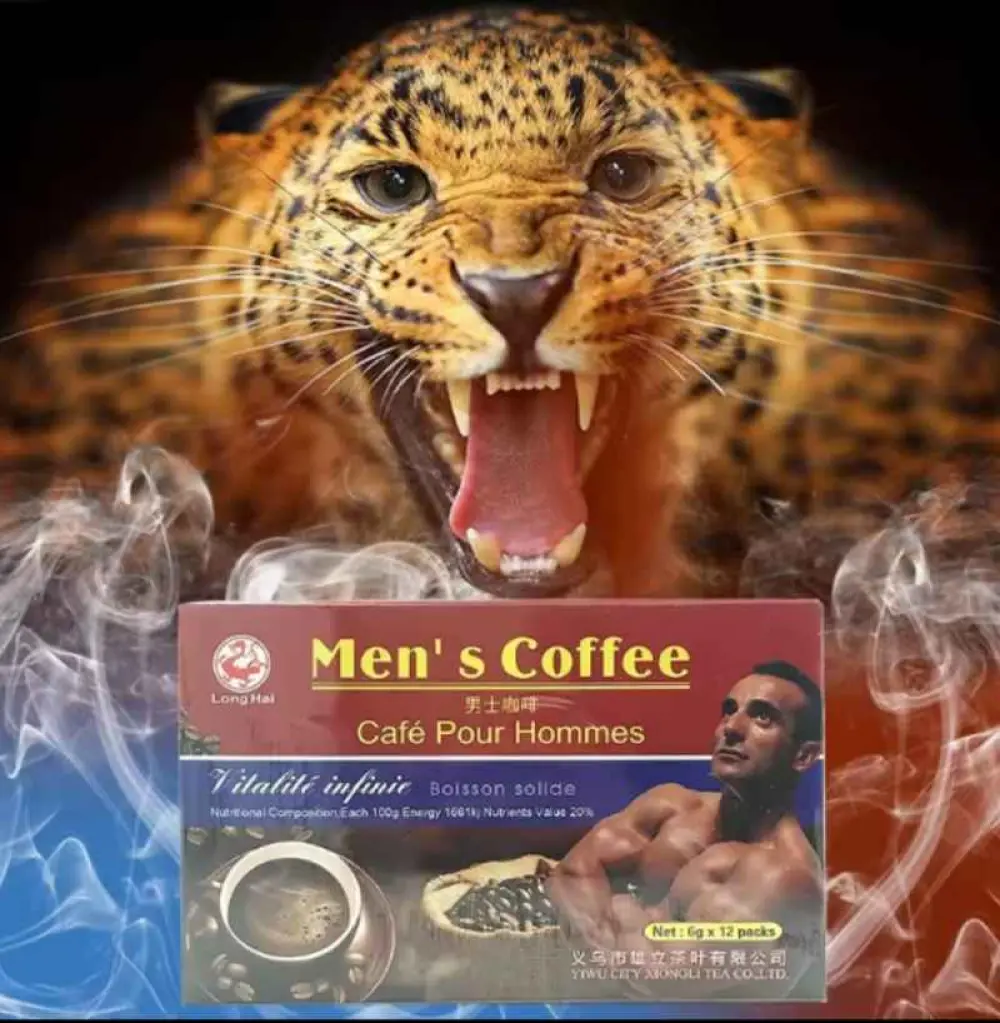 Café Men’s coffee pour homme 12 sachets – puissant aphrodisiaque