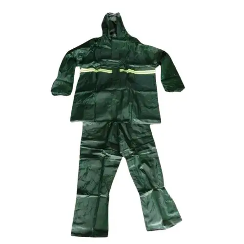 Manteau de pluie imperméable, Vêtement de pluie vert pour homme et femme