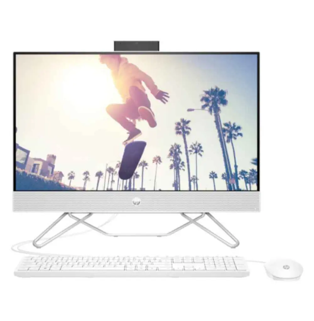 ORDINATEUR FIXE HP All-in-One 24-cb1023nh PC - Intel(R) Core(TM) i5-1235U - 8Gb - 512Gb 24" Full HD Tactile Blanc