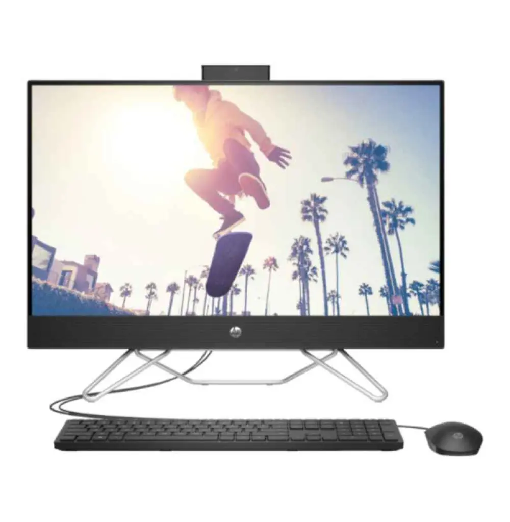 ORDINATEUR FIXE HP All-in-One 24-cb1024nh PC - Intel(R) Core(TM) i5-1235U - 8Gb - 512Gb 24" Full HD Tactile Noir