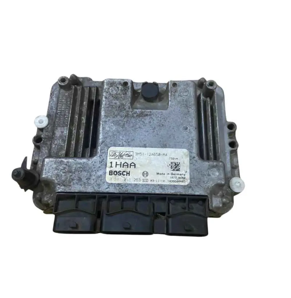 FORD FOCUS C-MAX 2003-2005 1.6 TDCI ECU ECM OEM 3M51-12A650-MA 0 281 011 263 1HAA BOSCH CALCULATEUR MOTEUR