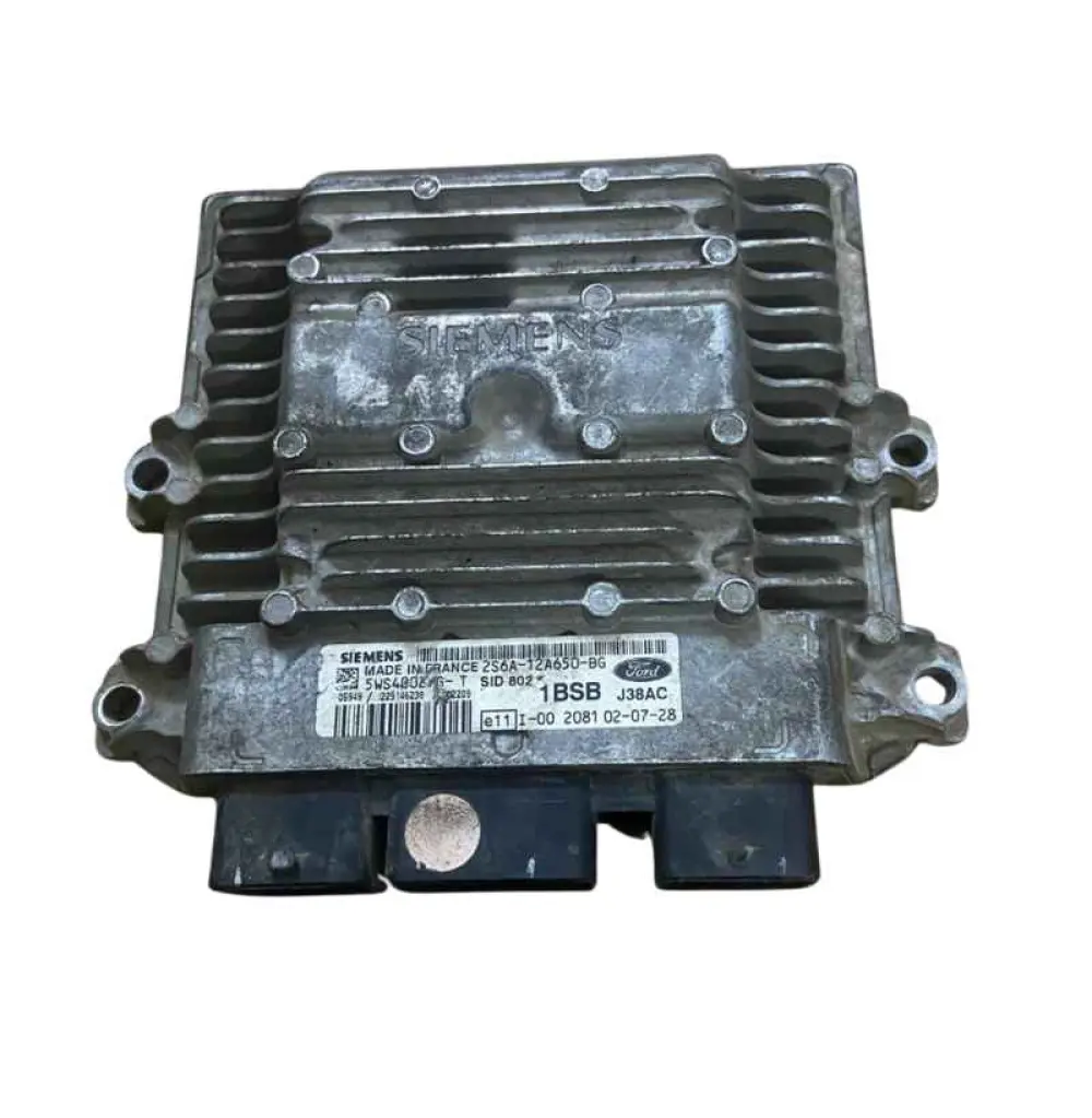 FORD FIESTA 1.4 TDCI SIEMENS 5WS40027G-T, 5WS40027GT, 2S6A-12A650-BG, 2S6A12A650BG, 1BSB, SID802 Calculateur Moteur 