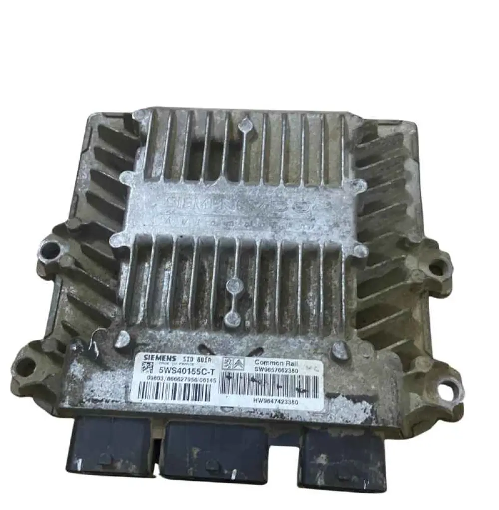CITROEN PEUGEOT PARTNER 2.0L SIEMENS 5WS40155C-T, 5WS40155CT, SW 9657662380, HW 9647423380, SID 801A CALCULATEUR MOTEUR  
