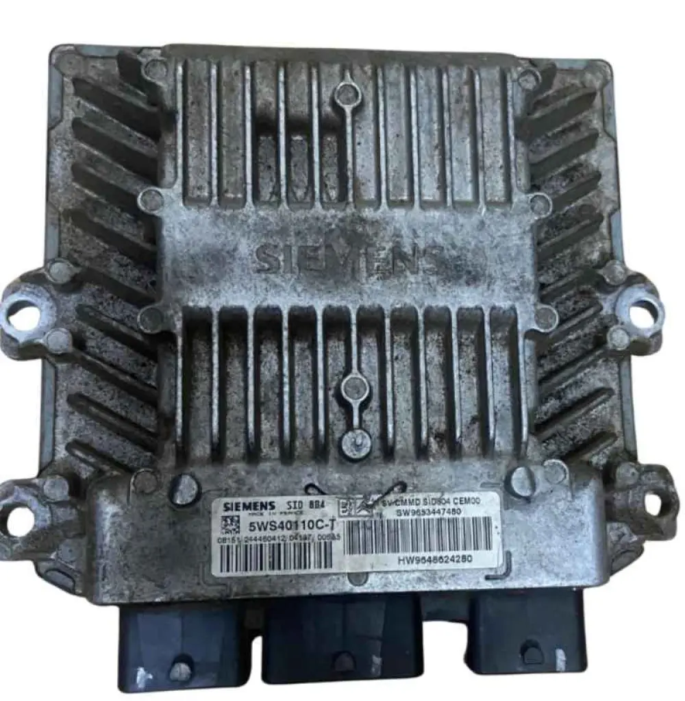 CITROEN C3 1.4 HDI SIEMENS 5WS40110C-T, 5WS40110CT, SW 9653447480, HW 9648624280, SID804 Calculateur Moteur 