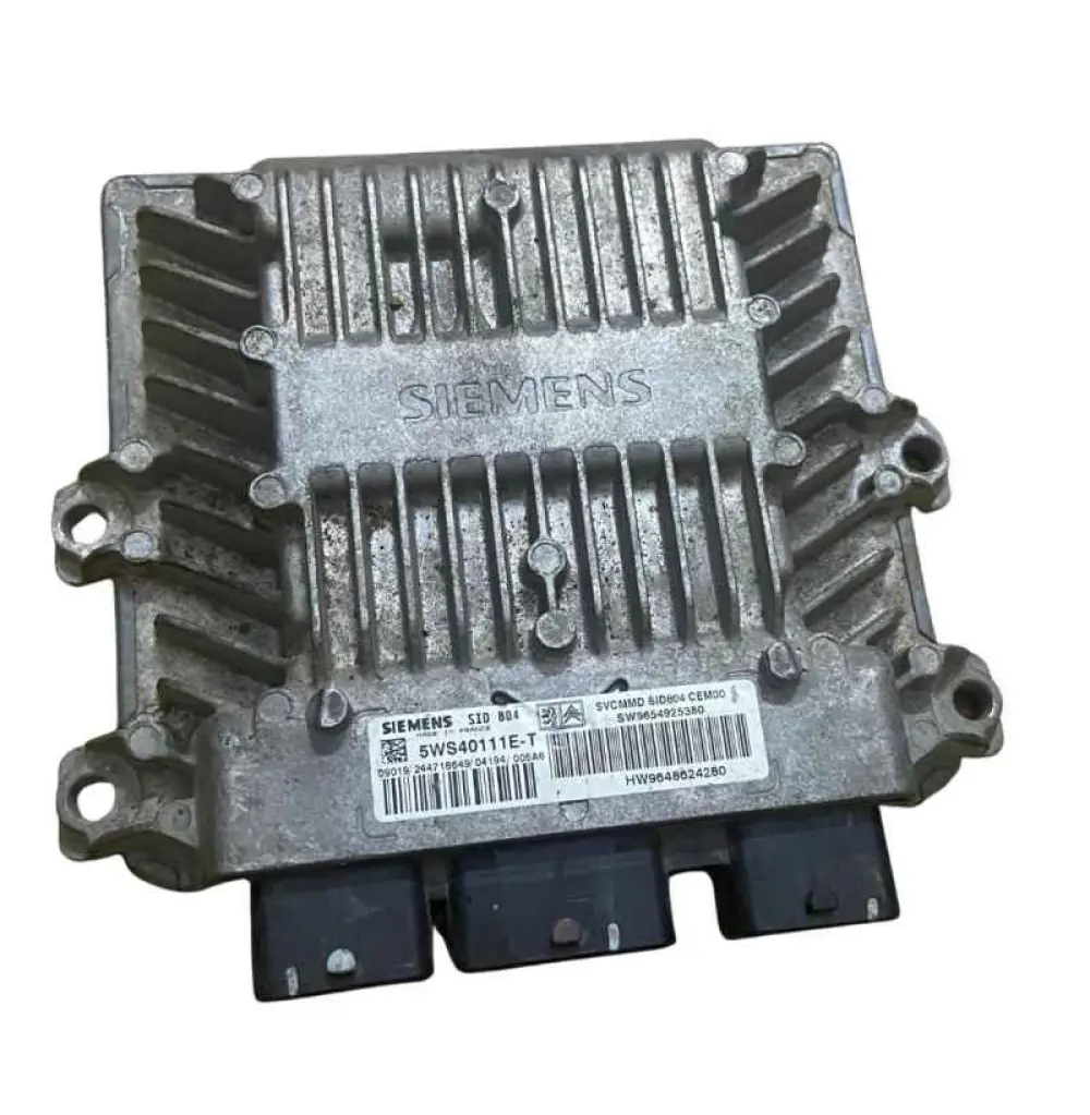 CITROEN PEUGEOT 1.4 HDI SIEMENS 5WS40111E-T, 5WS40111ET, SW9654925380, HW9648624280, SID804 CALCULATEUR MOTEUR 