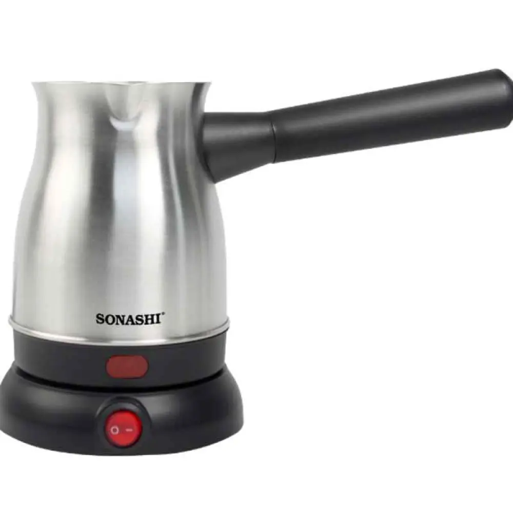 Cafetière turque 0,8L 800W SONASHI STCM-4972 Noir/Argent