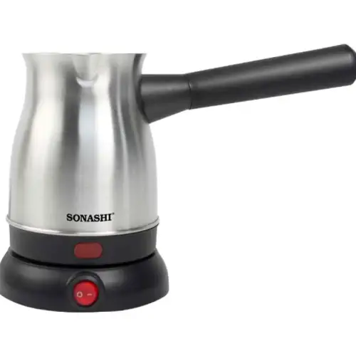 Cafetière turque 0,8L 800W SONASHI STCM-4972 Noir/Argent